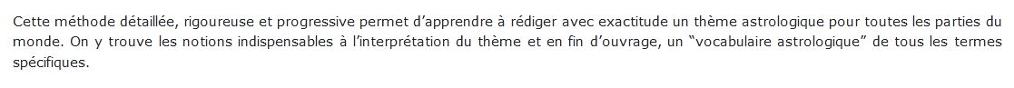Astrologie scientifique simplifiée