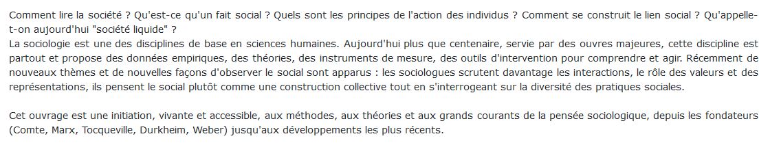 La Sociologie. Histoire, idées, courants, Xavier Molénat 