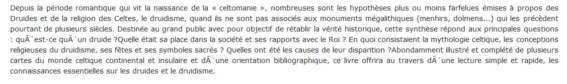 Les Druides et le Druidisme, Christian-J Guyonvarc’h, Françoise Le Roux 