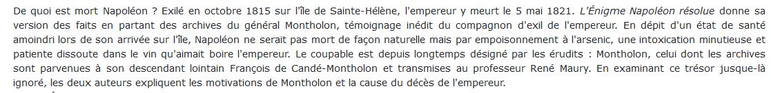 L’énigme Napoléon résolue, René Maury 