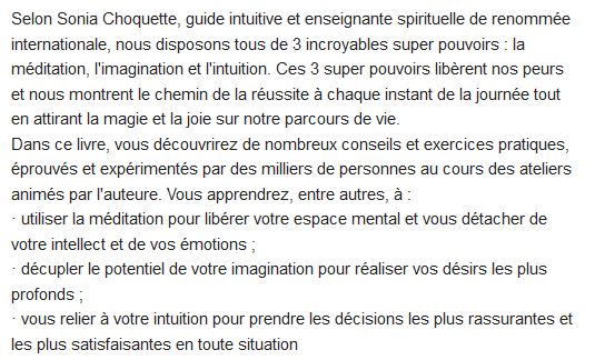  Vos 3 super pouvoirs ; méditation, imagination & intuition 