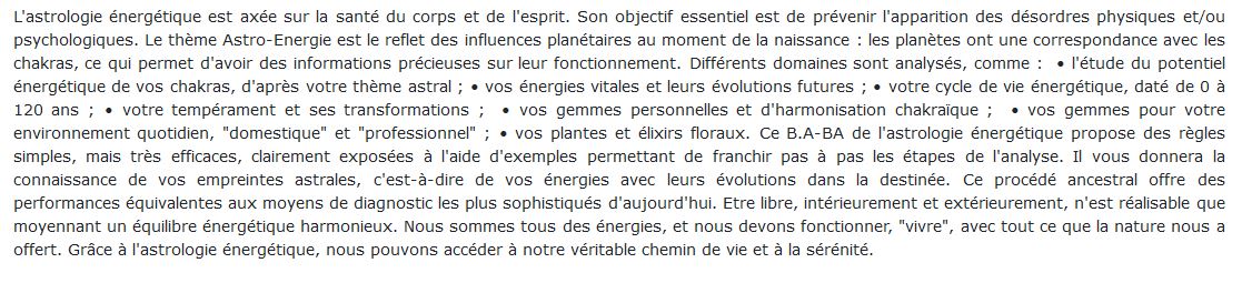 Astrologie énergétique, Ange-Jacques Séno 