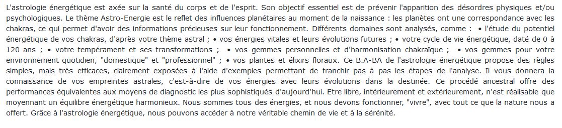 Astrologie énergétique, Ange-Jacques Séno 