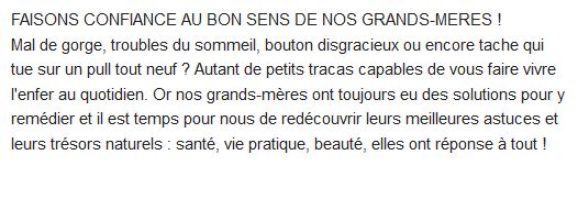  Grands-mères : leurs astuces, conseils et remèdes 