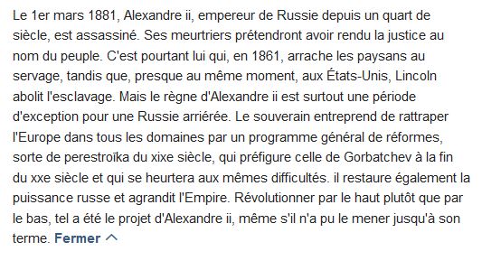  Alexandre II ; le printemps de la Russie 