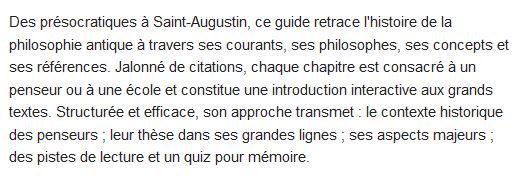  Découvrir la philosophie antique  Découvrir la philosophie antique 