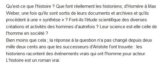  Comment on écrit l'histoire 