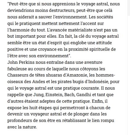 Le voyage astral, J. Perkins