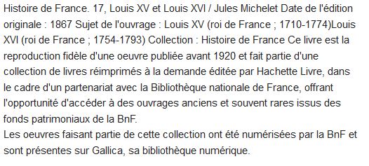  Histoire de france. tome 17, louis xv et louis xvi 