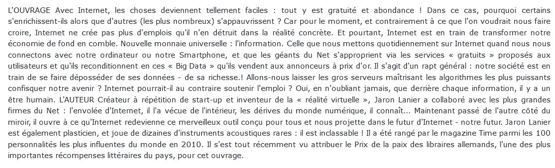 Internet - Qui possède notre futur