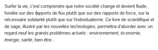  Surfer la vie ; comment sur-vivre dans la société fluide 