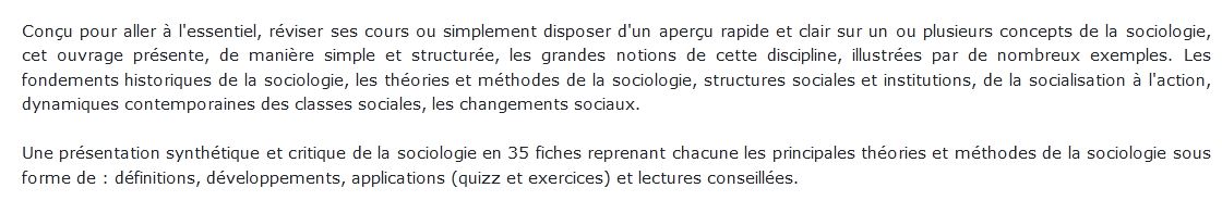 Grandes Notions De La Sociologie