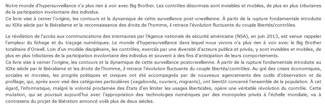 Le profilage des populations