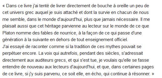  L'univers, les dieux, les hommes. recits grecs des origines 