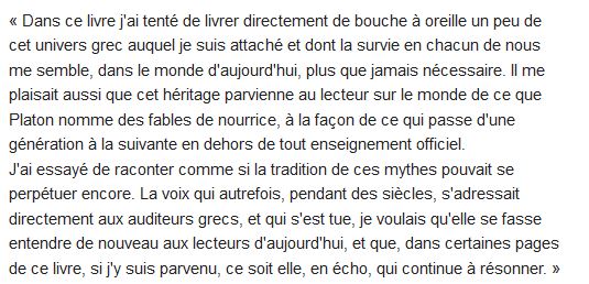  L'univers, les dieux, les hommes. recits grecs des origines 