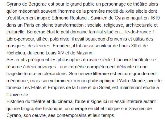  Cyrano de Paris ; le mystère Bergerac 