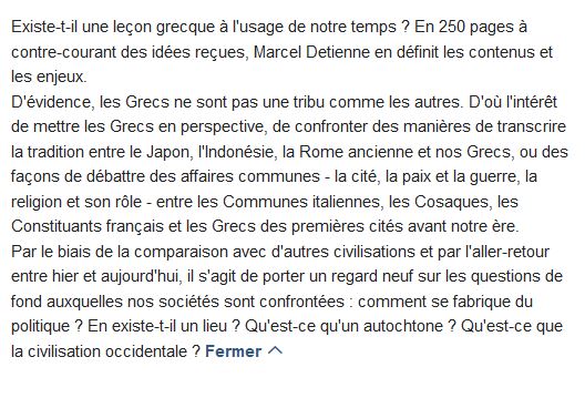  Les Grecs et nous 