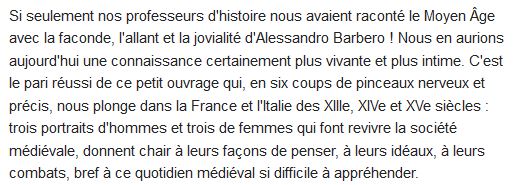  Divin moyen âge ; histoire de Salimbene de Parme et autres destins édifiants 