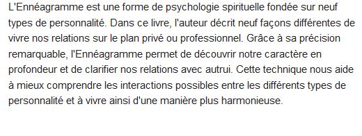  L'ennéagramme au travail et en amour 