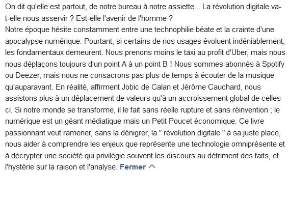  Remède contre l'hystérie numérique 