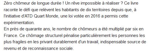  Zéro chômeur ! dix territoires relevent le défi 