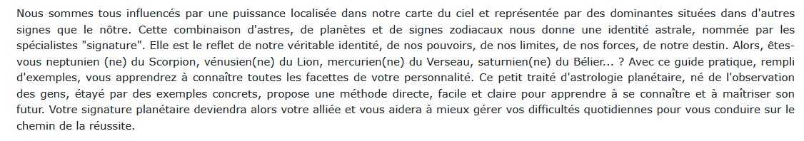 Astrologie planétaire Code, Georges Morin