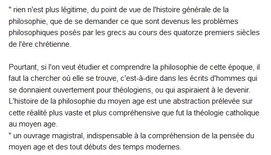  La philosophie au Moyen-âge 