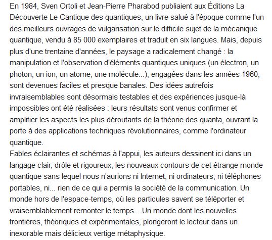  Métaphysique quantique ; les nouveaux mystères de l'espace et du temps 