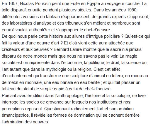  Ceci n'est pas qu'un tableau ; essai sur l'art, la domination, la magie et le sacré 