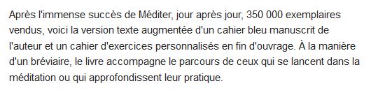 Je médite jour après jour : petit manuel pour vivre en pleine conscience, Christophe André 