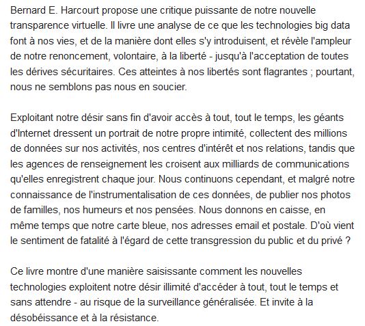  La société d'exposition ; désir et désobéissance à l'ère numérique 