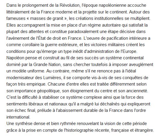  Histoire du Consulat et du Premier Empire 