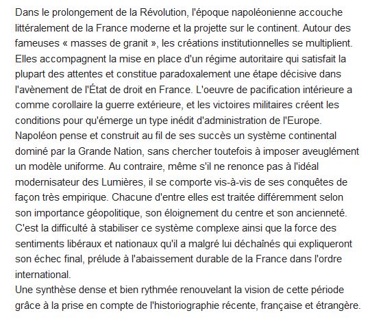  Histoire du Consulat et du Premier Empire 