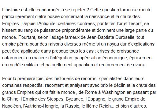  La fin des empires 