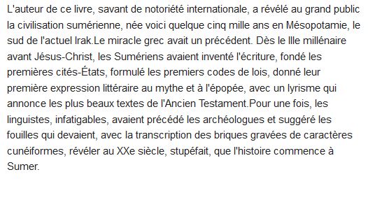 L'histoire commence à Sumer 
