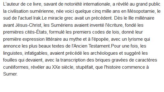  L'histoire commence à Sumer 