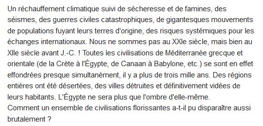  1177 avant J.-C. ; le jour où la civilisation s'est effondrée 