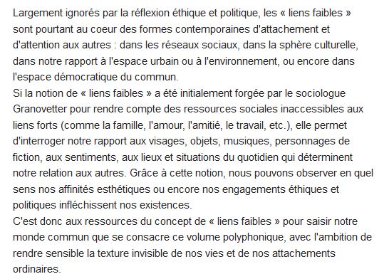  Le pouvoir des liens faibles 