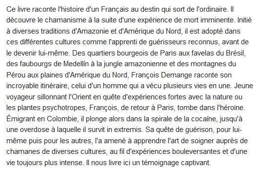  De l'ombre à la lumière ; voyage d'un guérisseur chez les chamanes 