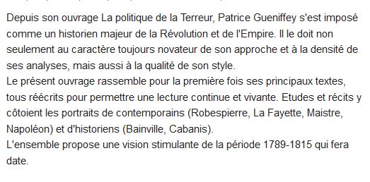  Histoires de la Révolution et de l'Empire 