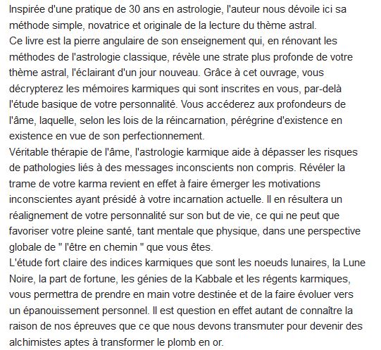  Abc de l'astrologie karmique 