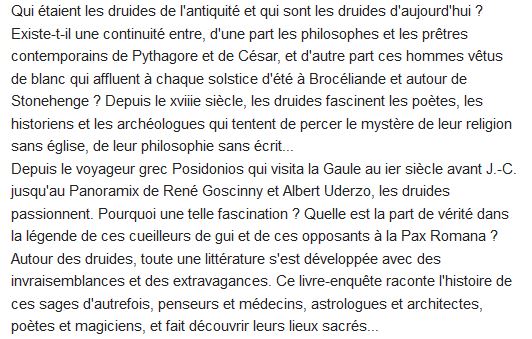  Histoire secrète des druides 
