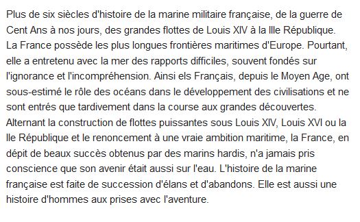  Histoire ignorée de la marine française 