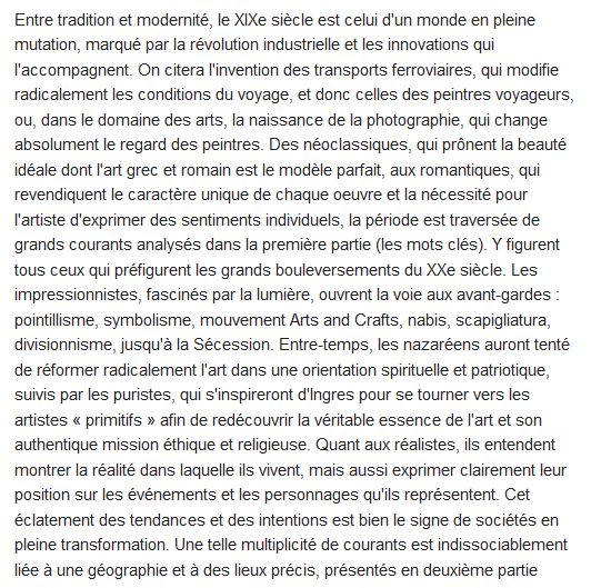  L'art au XIXe siècle 