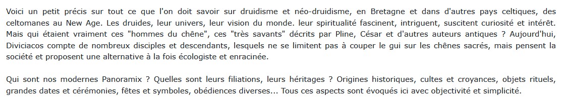 Druides - Modernité d'une Tradition Millénaire, Thierry Jigourel