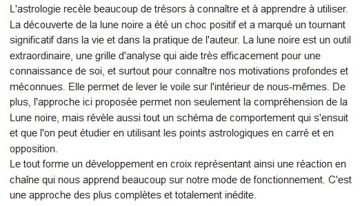  La lune noire, interprete du noeud originel 