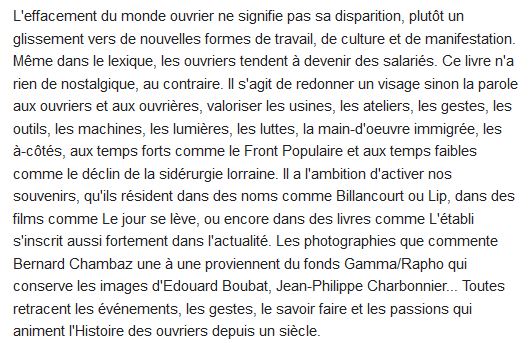  Une histoire vivante des ouvriers ; de 1900 à nos jours 