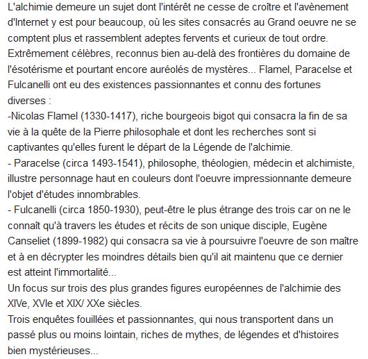  La fascinantes histoire des maîtres de l'alchimie 