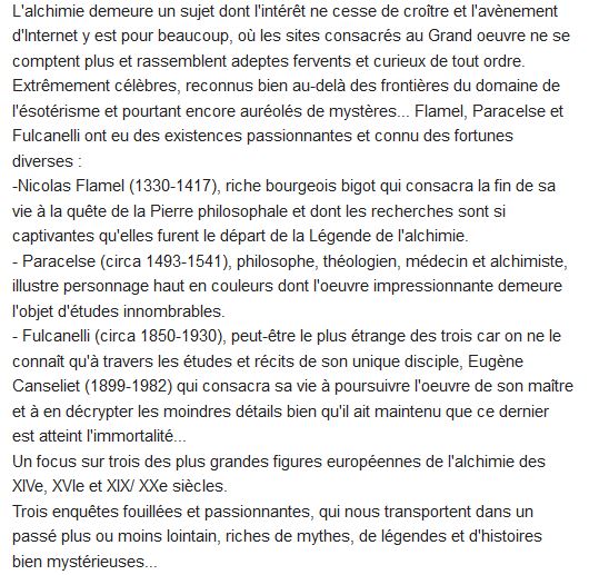  La fascinantes histoire des maîtres de l'alchimie 