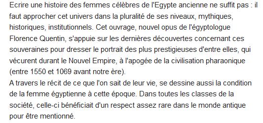  Les grandes souveraines d'Egypte 